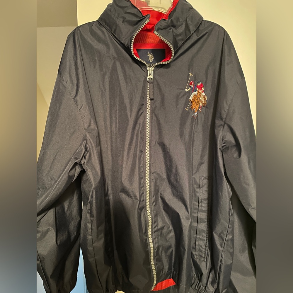 U.S. Polo Assn. Navy Blue Red Jacket